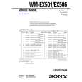 SONY WMEX501 Service Manual cover photo