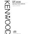 KENWOOD DP2030 Owner's Manual cover photo