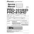 PIONEER PRO810HD Service Manual cover photo