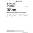 PIONEER DV-505/KU/RD Service Manual cover photo