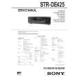 SONY STR-DE325 Owner's Manual cover photo