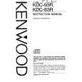 KENWOOD KDC93R Owner's Manual cover photo