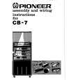 PIONEER CB-7 Owner's Manual cover photo