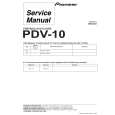 PIONEER PDV-10 Service Manual cover photo