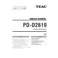 TEAC PD-D2610 Service Manual cover photo