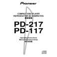 PIONEER PD-117/RFXJ Owner's Manual cover photo