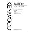 KENWOOD KXW4070 Owner's Manual cover photo