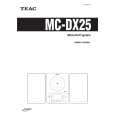 TEAC MC-DX25 Owner's Manual cover photo