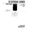 SONY SS-LB355V Service Manual cover photo