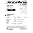 TECHNICS SLPG470A Service Manual cover photo