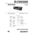 SONY XR5800R Service Manual cover photo