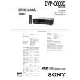 SONY DVPC600D Owner's Manual cover photo