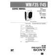 SONY WMF35 Service Manual cover photo