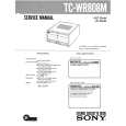 SONY TCWR808M Service Manual cover photo