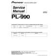 PIONEER PL-990/WYXCN157 Service Manual cover photo