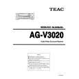 TEAC AGV3020 Service Manual cover photo