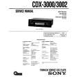 SONY CDX3000 Service Manual cover photo