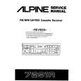 ALPINE 7291R Service Manual cover photo