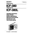 SONY ICF-380 Owner's Manual cover photo