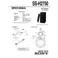 SONY SS-H2750 Service Manual cover photo