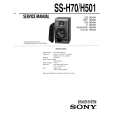 SONY SS-H501 Service Manual cover photo