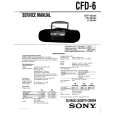 SONY CFD-6 Service Manual cover photo