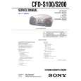 SONY CFDS100 Service Manual cover photo
