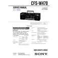 SONY CFS-W470 Service Manual cover photo