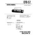 SONY CFD-57 Service Manual cover photo