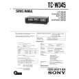 SONY TC-W345 Service Manual cover photo