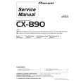 PIONEER CX890 Service Manual cover photo