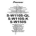 PIONEER S-W110S-QL Owner's Manual cover photo