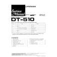 PIONEER DT-510 Service Manual cover photo