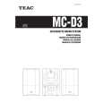 TEAC MC-D3 Owner's Manual cover photo
