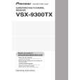 PIONEER VSX-9300TX/KUXJ/CA Owner's Manual cover photo