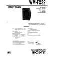 SONY WM-FX32 Service Manual cover photo