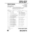 SONY CFDS37 Service Manual cover photo