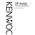 KENWOOD DPR4450 Owner's Manual cover photo