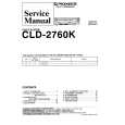 PIONEER CLD2760K Service Manual cover photo