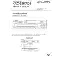 KENWOOD KRC288AD3 Service Manual cover photo