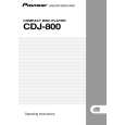 PIONEER CDJ-800/KUCXJ Owner's Manual cover photo