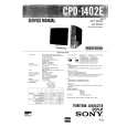 SONY CPD1402E Service Manual cover photo