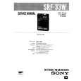 SONY SRF33W Service Manual cover photo