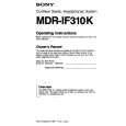 SONY MDR-IF310K Owner's Manual cover photo