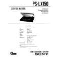 SONY PS-LX150 Service Manual cover photo