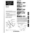PIONEER BSK-77/E Owner's Manual cover photo