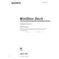 SONY MDSS50 Owner's Manual cover photo
