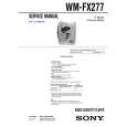 SONY WMFX277 Service Manual cover photo