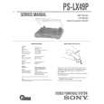 SONY PSLX49/P Service Manual cover photo