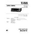 SONY TC-D505 Service Manual cover photo